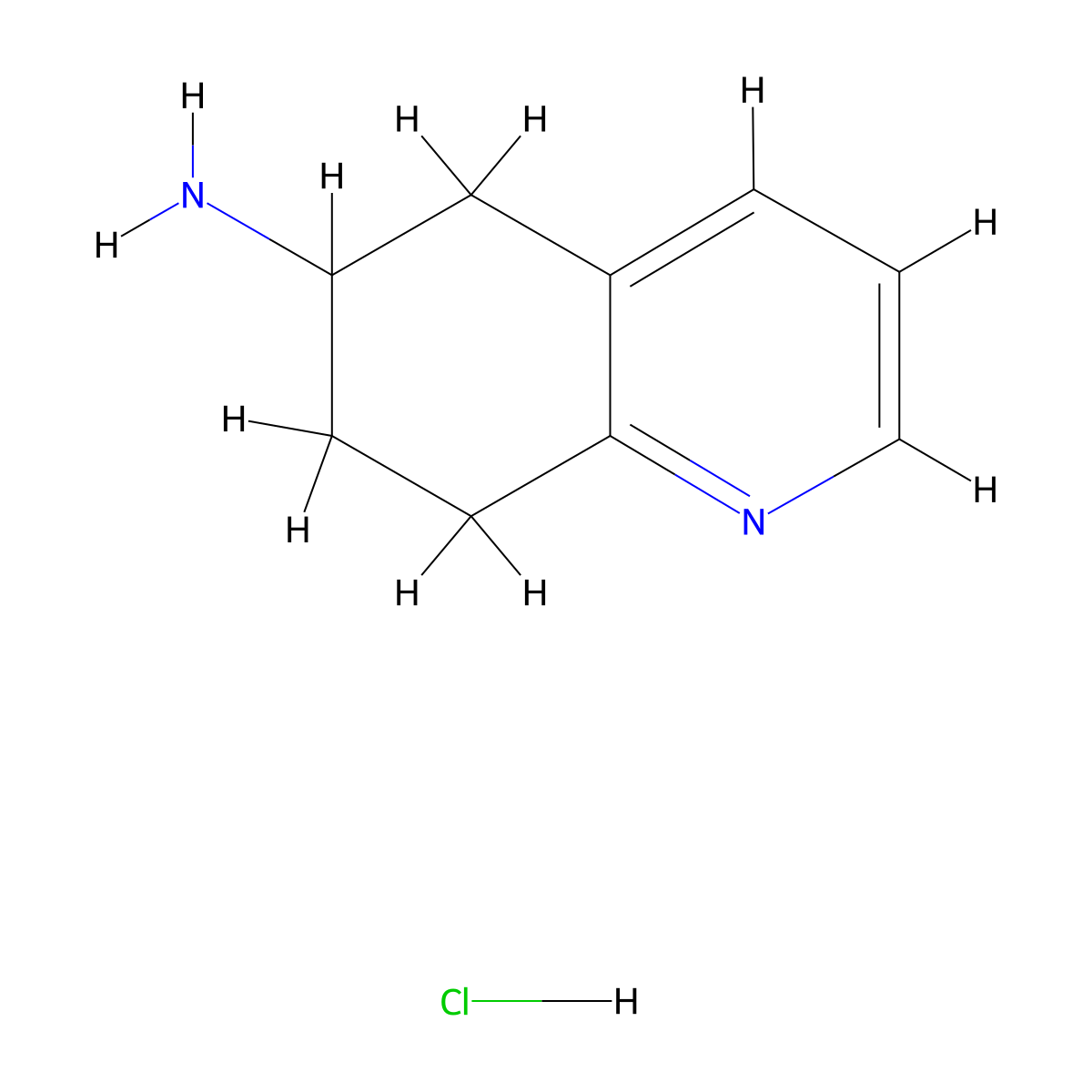 5,6,7,8-Tetrahydroquinolin-6-amine hydrochloride molecular structure, CAS 2060034-79-7