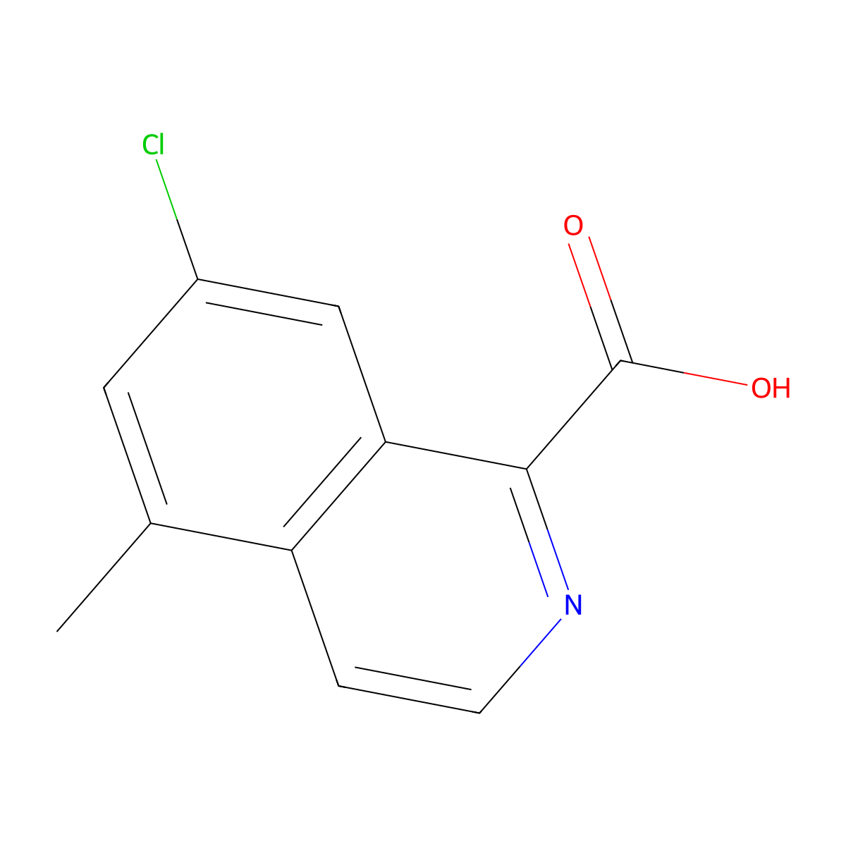 7-Chloro-5-methylisoquinoline-1-carboxylic acid molecular structure, CAS 2060034-92-4