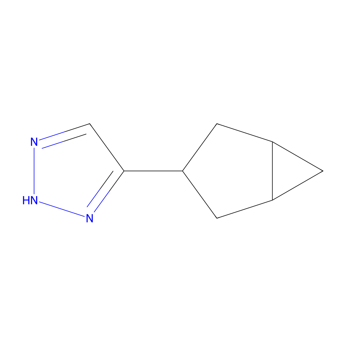 4-{bicyclo[3.1.0]hexan-3-yl}-2H-1,2,3-triazole molecular structure, CAS 2060035-02-9