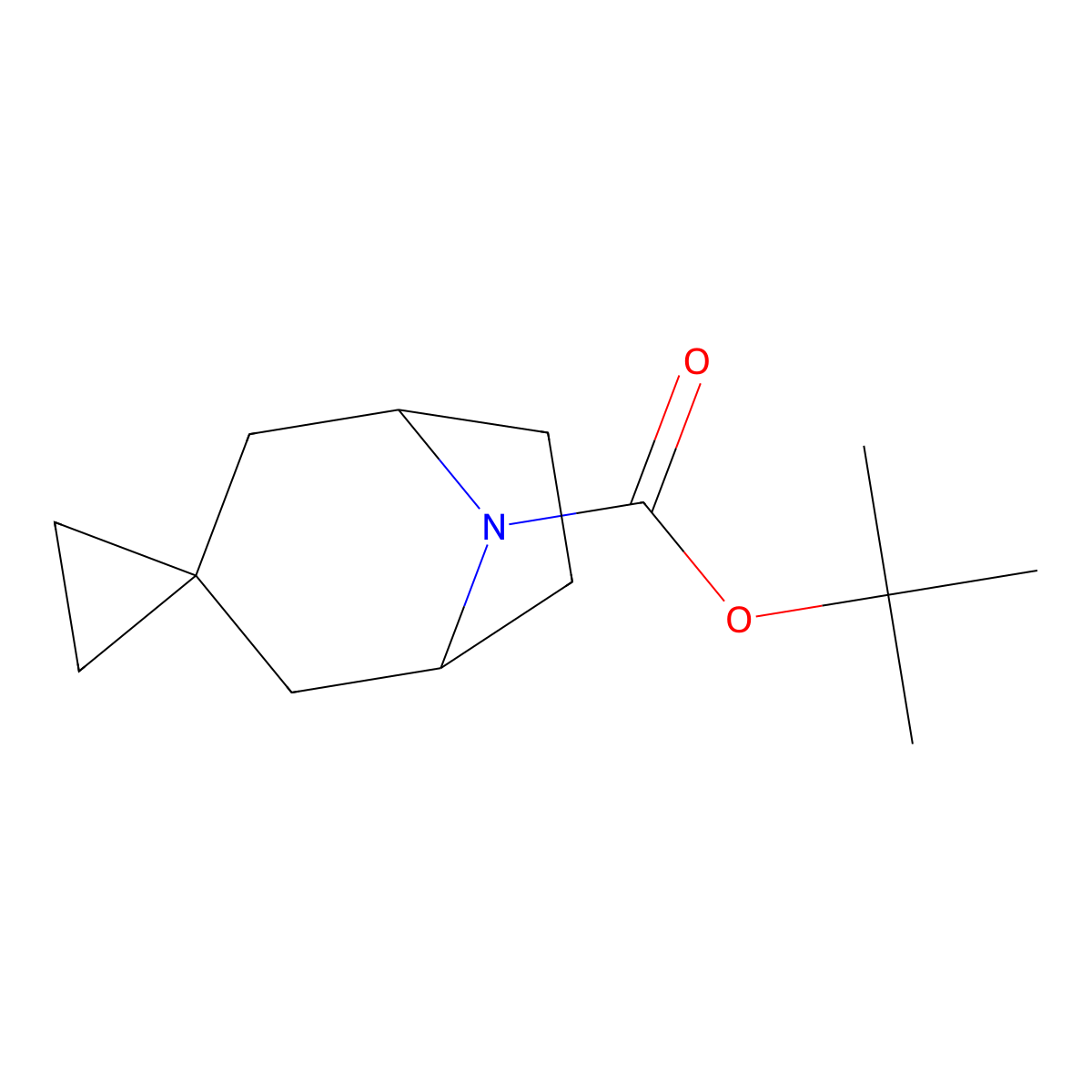 tert-Butyl 8-azaspiro[bicyclo[3.2.1]octane-3,1'-cyclopropane]-8-carboxylate molecular structure, CAS 2060035-34-7