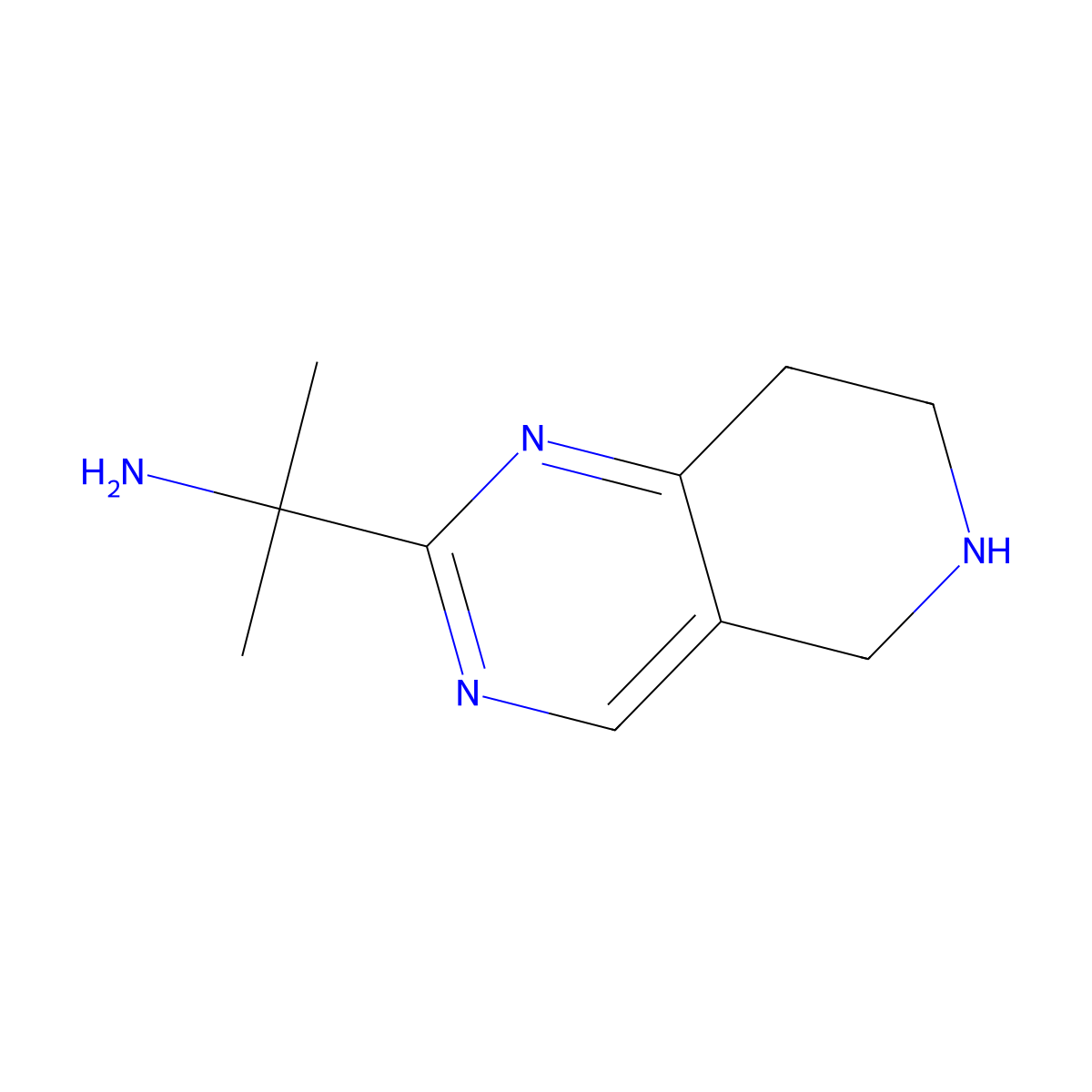 2-{5H,6H,7H,8H-pyrido[4,3-d]pyrimidin-2-yl}propan-2-amine molecular structure, CAS 2060035-36-9