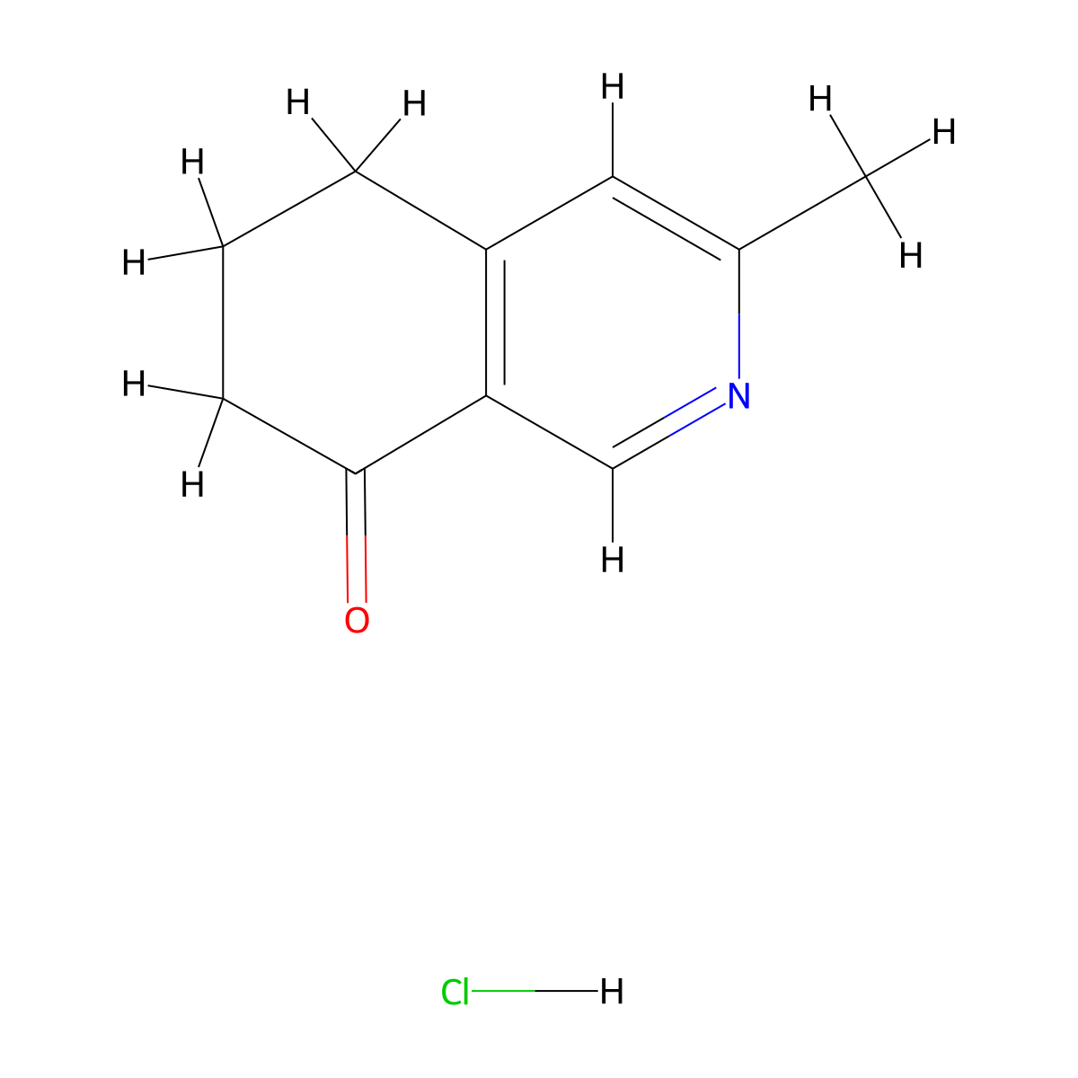 3-Methyl-5,6,7,8-tetrahydroisoquinolin-8-one hydrochloride molecular structure, CAS 2060035-46-1