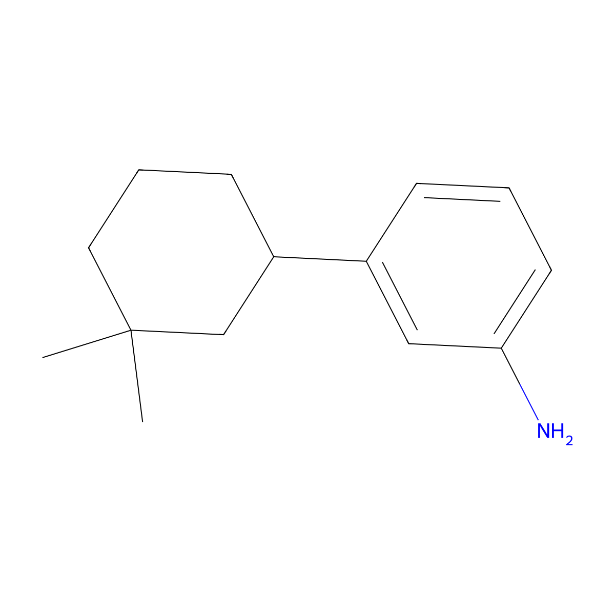 3-(3,3-Dimethylcyclohexyl)aniline molecular structure, CAS 2060035-76-7