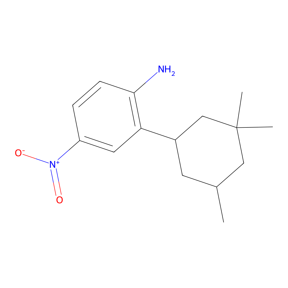 4-Nitro-2-(3,3,5-trimethylcyclohexyl)aniline molecular structure, CAS 2060035-84-7