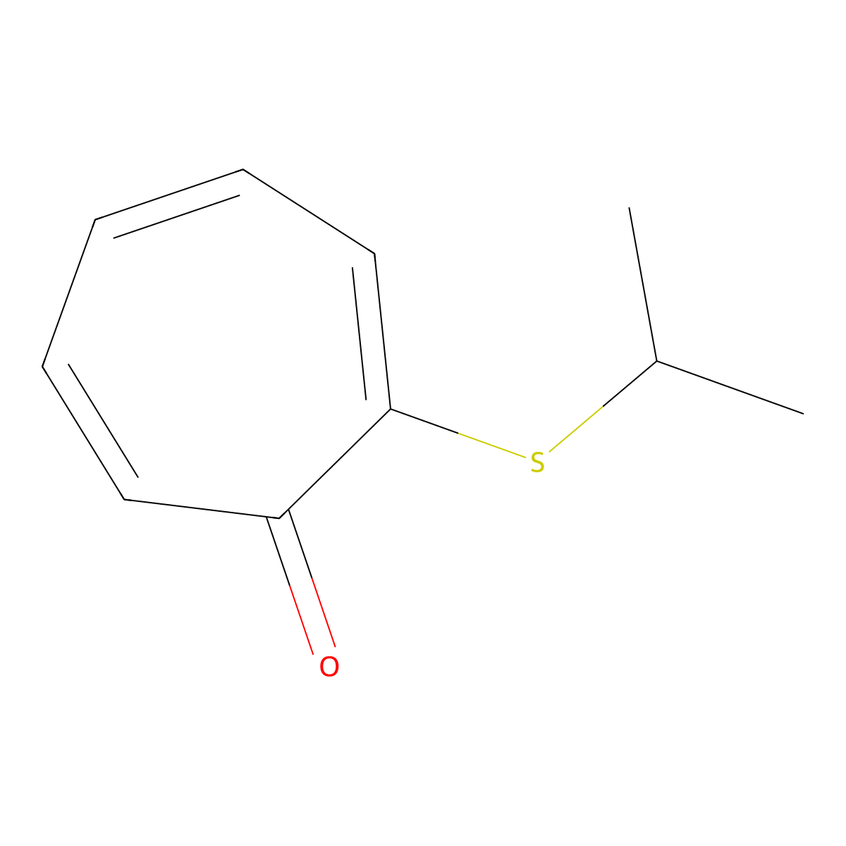 2-(Propan-2-ylsulfanyl)cyclohepta-2,4,6-trien-1-one molecular structure, CAS 2060035-93-8