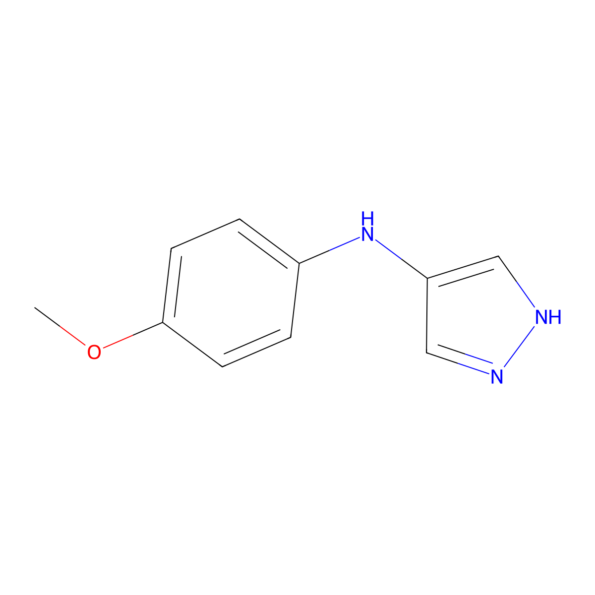 N-(4-Methoxyphenyl)-1H-pyrazol-4-amine molecular structure, CAS 2060036-14-6