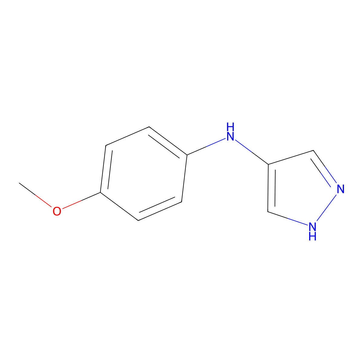 N-(4-Methoxyphenyl)-1H-pyrazol-4-amine molecular structure, CAS 2060036-14-6