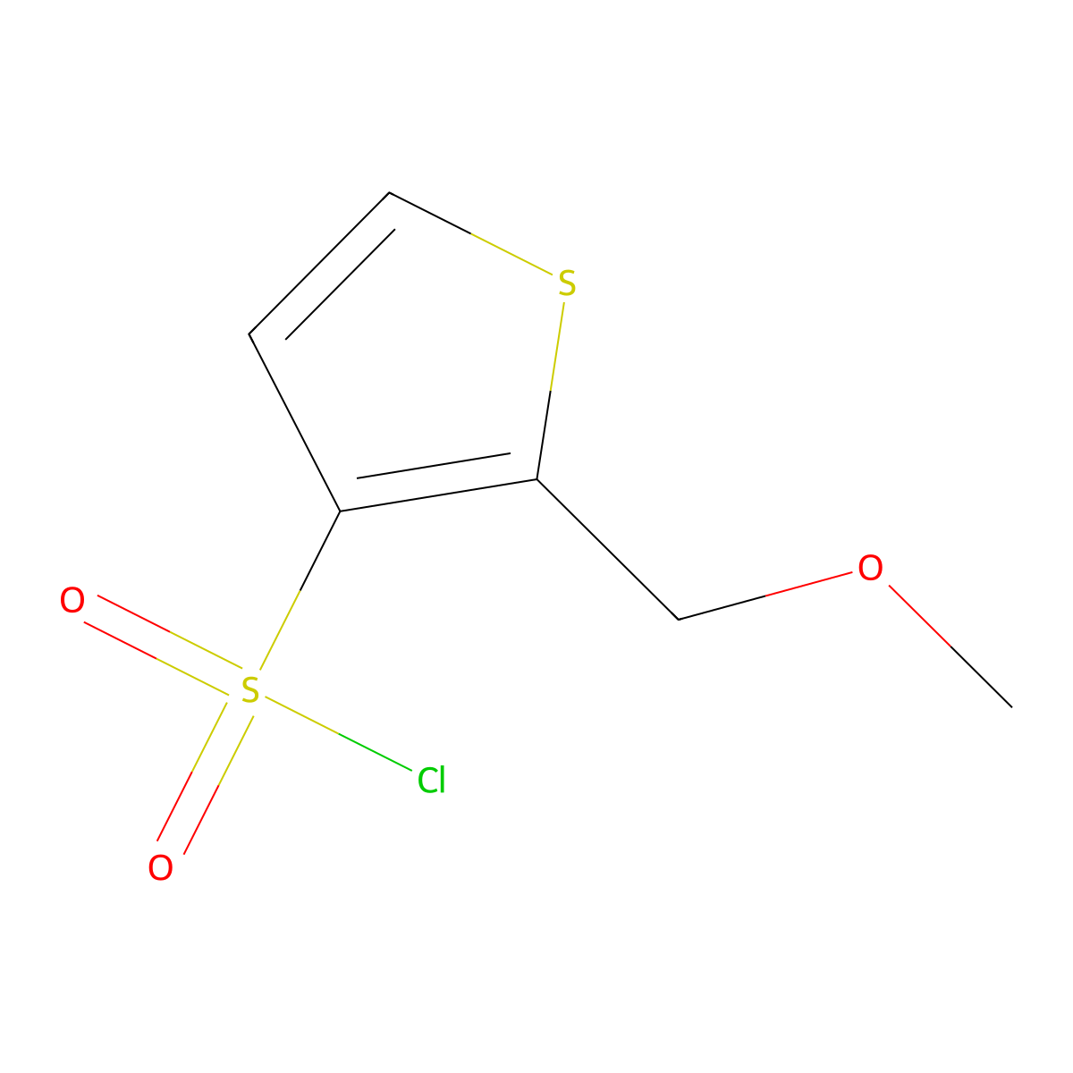 2-(Methoxymethyl)thiophene-3-sulfonyl chloride molecular structure, CAS 2060036-35-1