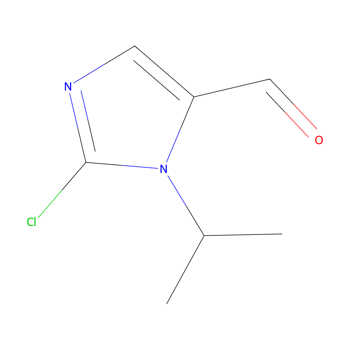 2-Chloro-1-(propan-2-yl)-1H-imidazole-5-carbaldehyde molecular structure, CAS 2060036-53-3