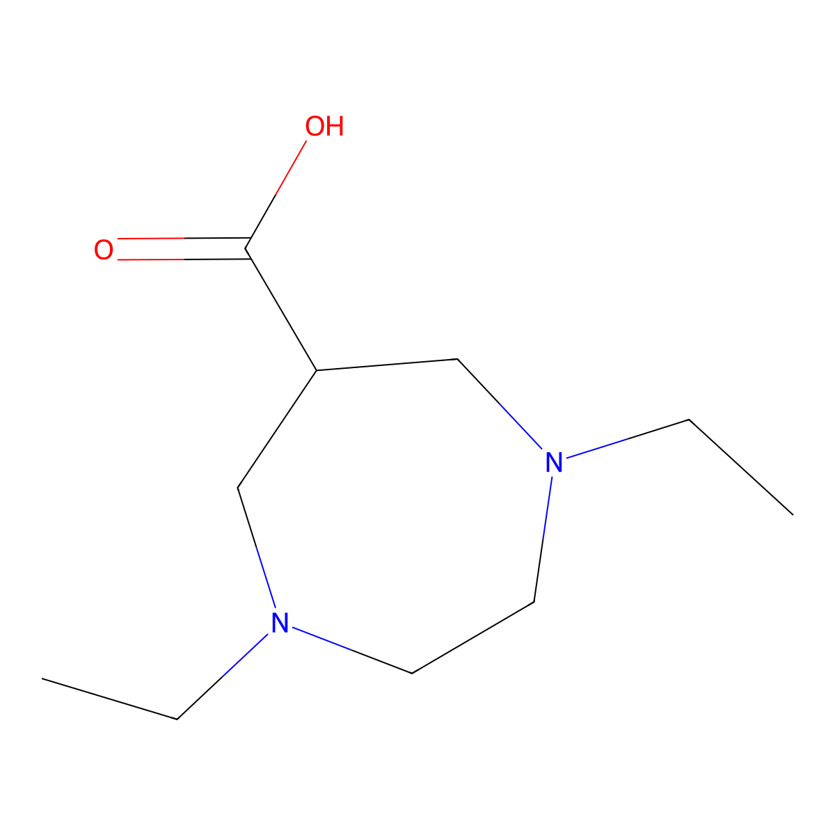 1,4-Diethyl-1,4-diazepane-6-carboxylic acid molecular structure, CAS 2060036-58-8