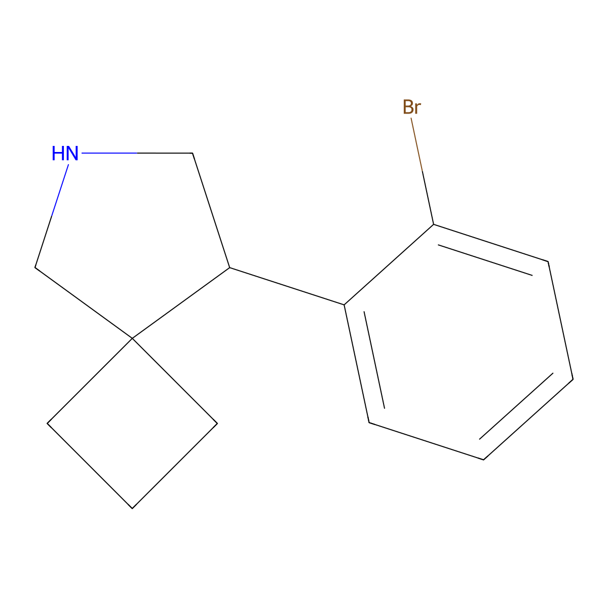8-(2-Bromophenyl)-6-azaspiro[3.4]octane molecular structure, CAS 2060036-81-7