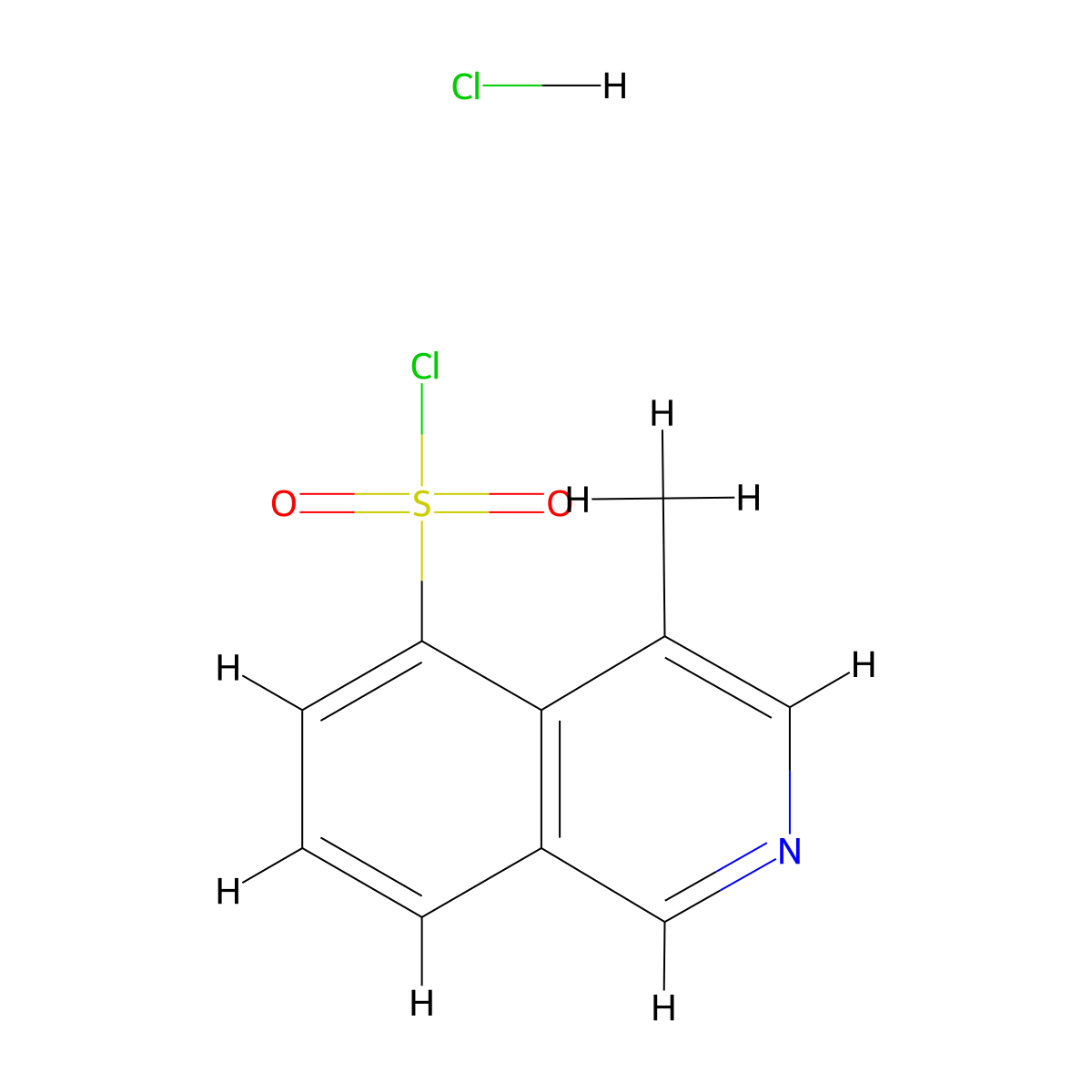 4-Methylisoquinoline-5-sulfonyl chloride hydrochloride molecular structure, CAS 2060036-82-8