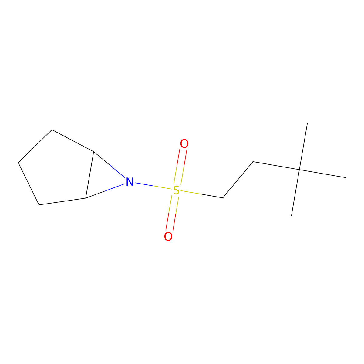6-(3,3-Dimethylbutanesulfonyl)-6-azabicyclo[3.1.0]hexane molecular structure, CAS 2060036-99-7