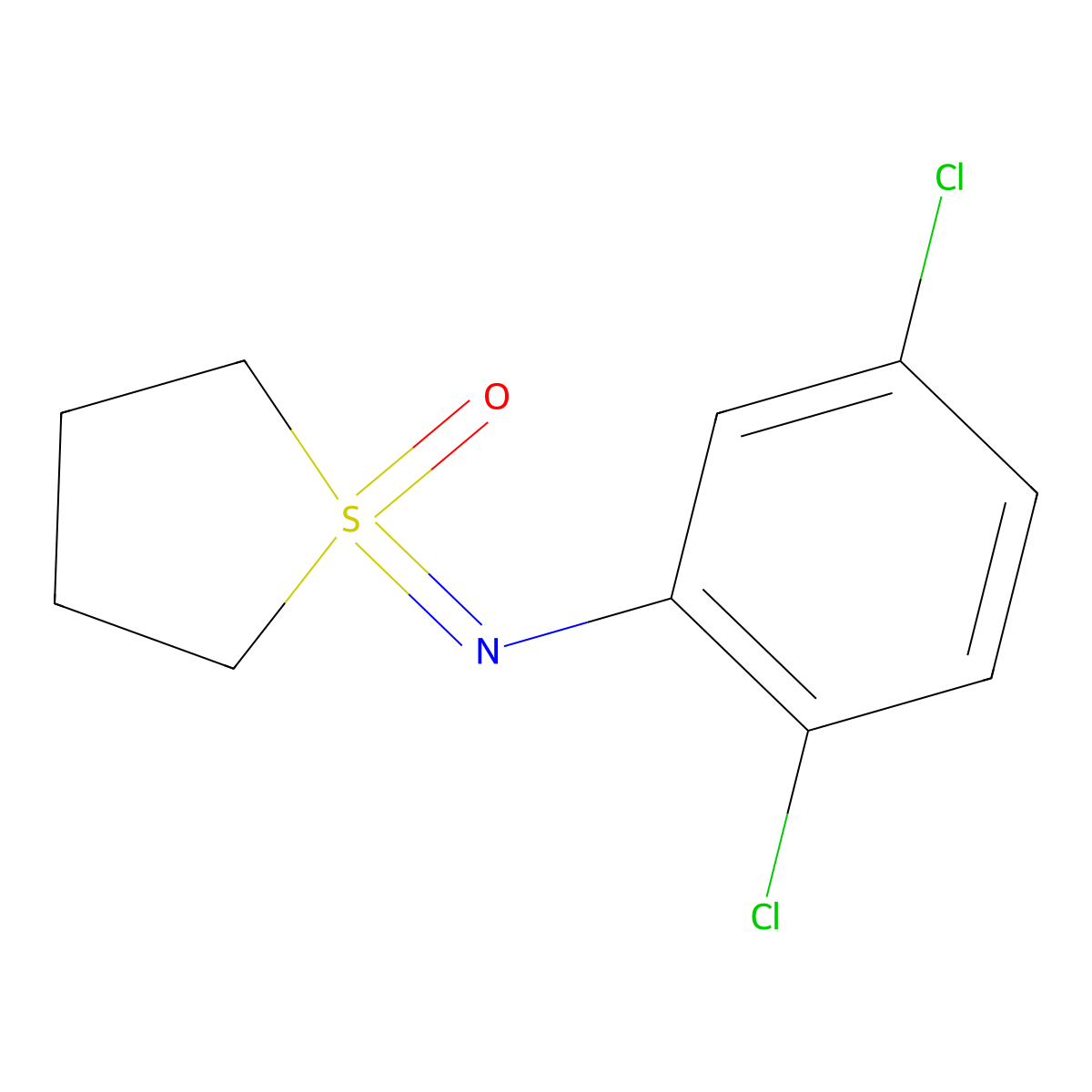 1-[(2,5-Dichlorophenyl)imino]-1lambda6-thiolan-1-one molecular structure, CAS 2060037-32-1