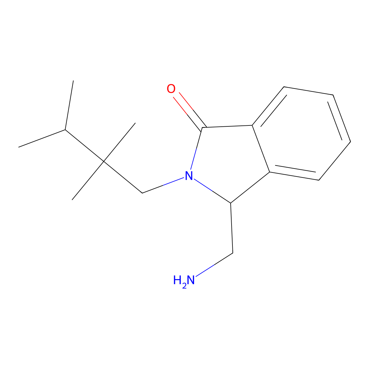 3-(Aminomethyl)-2-(2,2,3-trimethylbutyl)-2,3-dihydro-1H-isoindol-1-one molecular structure, CAS 2060037-36-5