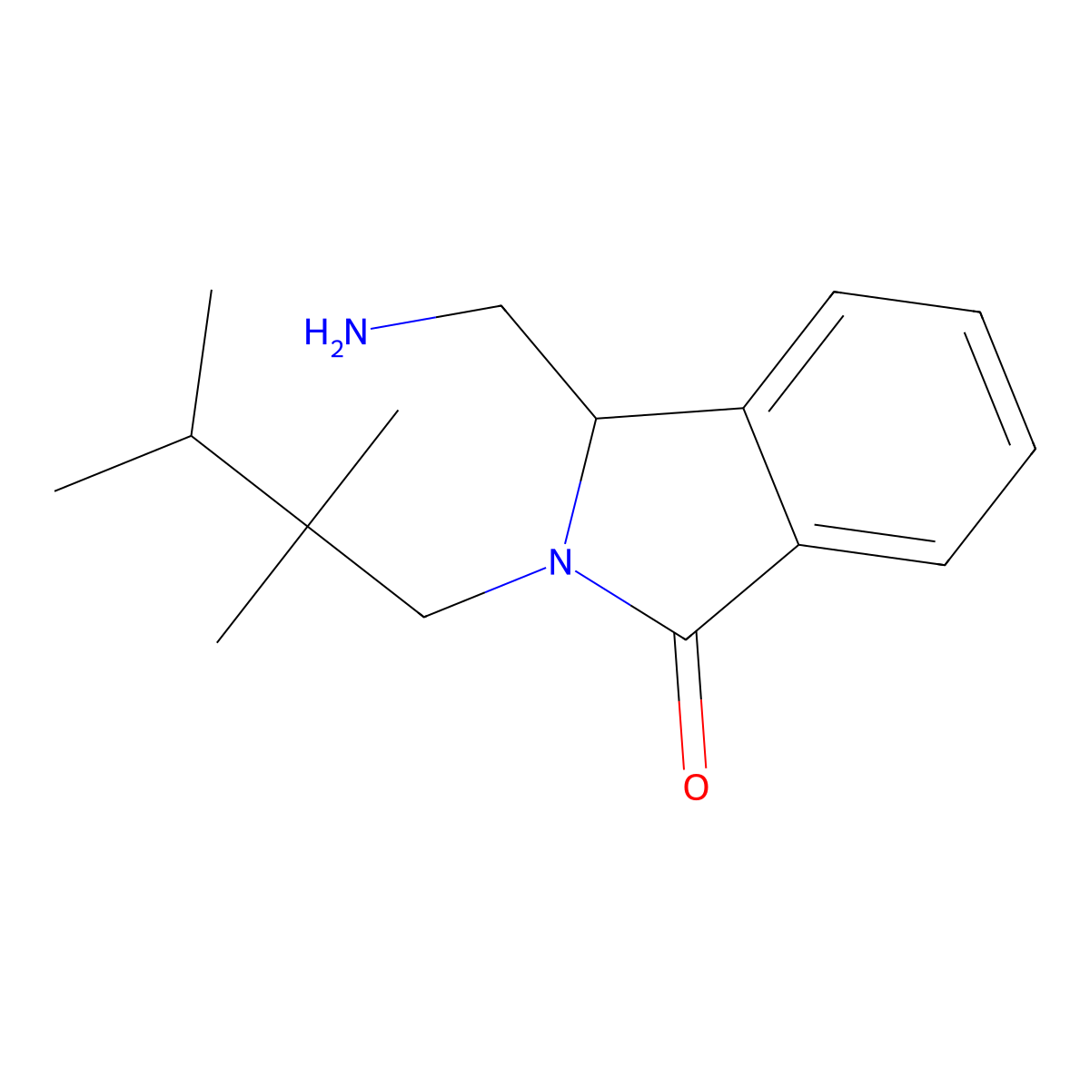 3-(Aminomethyl)-2-(2,2,3-trimethylbutyl)-2,3-dihydro-1H-isoindol-1-one molecular structure, CAS 2060037-36-5