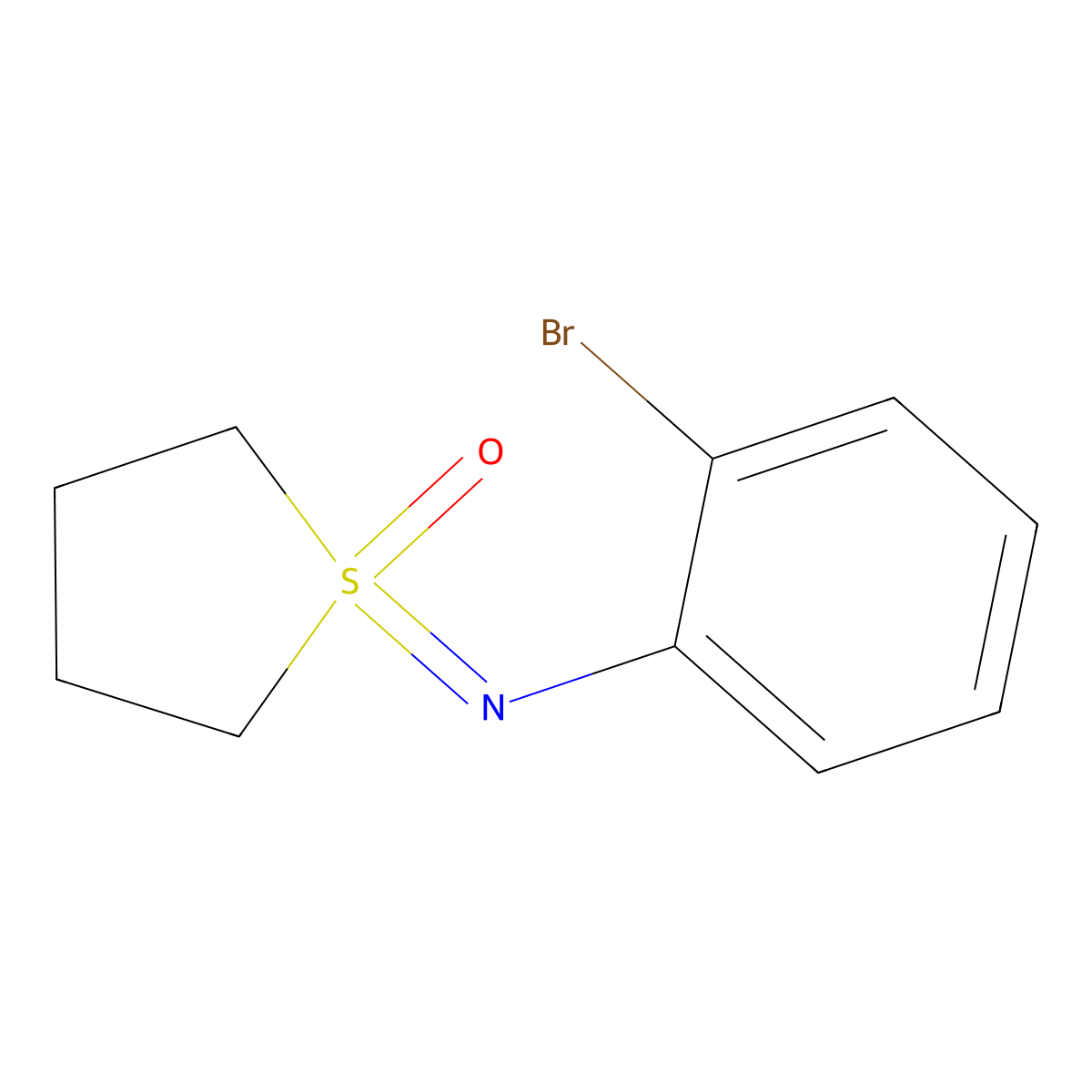 1-[(2-Bromophenyl)imino]-1lambda6-thiolan-1-one molecular structure, CAS 2060037-44-5