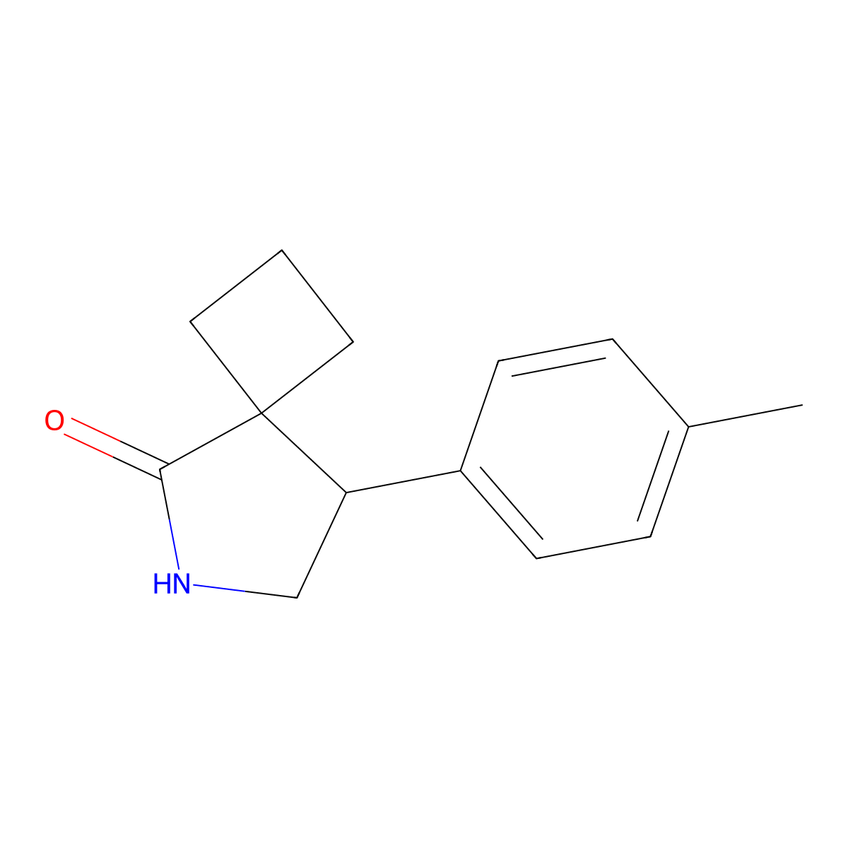 8-(4-Methylphenyl)-6-azaspiro[3.4]octan-5-one molecular structure, CAS 2060037-61-6