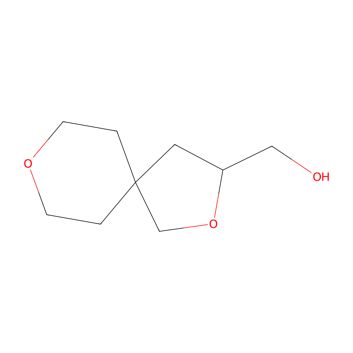 {2,8-Dioxaspiro[4.5]decan-3-yl}methanol molecular structure, CAS 2060037-64-9
