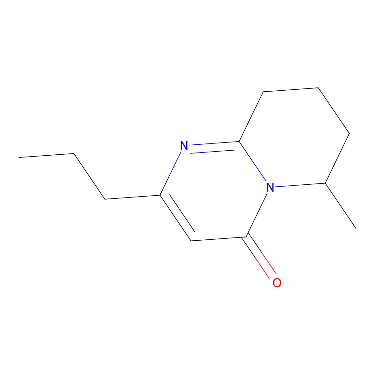6-Methyl-2-propyl-4H,6H,7H,8H,9H-pyrido[1,2-a]pyrimidin-4-one molecular structure, CAS 2060037-70-7