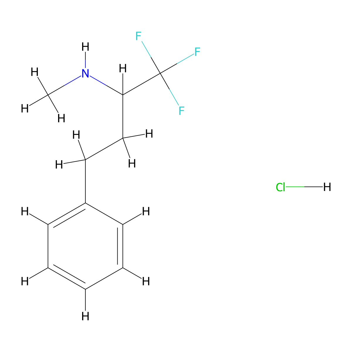 Methyl(1,1,1-trifluoro-4-phenylbutan-2-yl)amine hydrochloride molecular structure, CAS 2060037-88-7