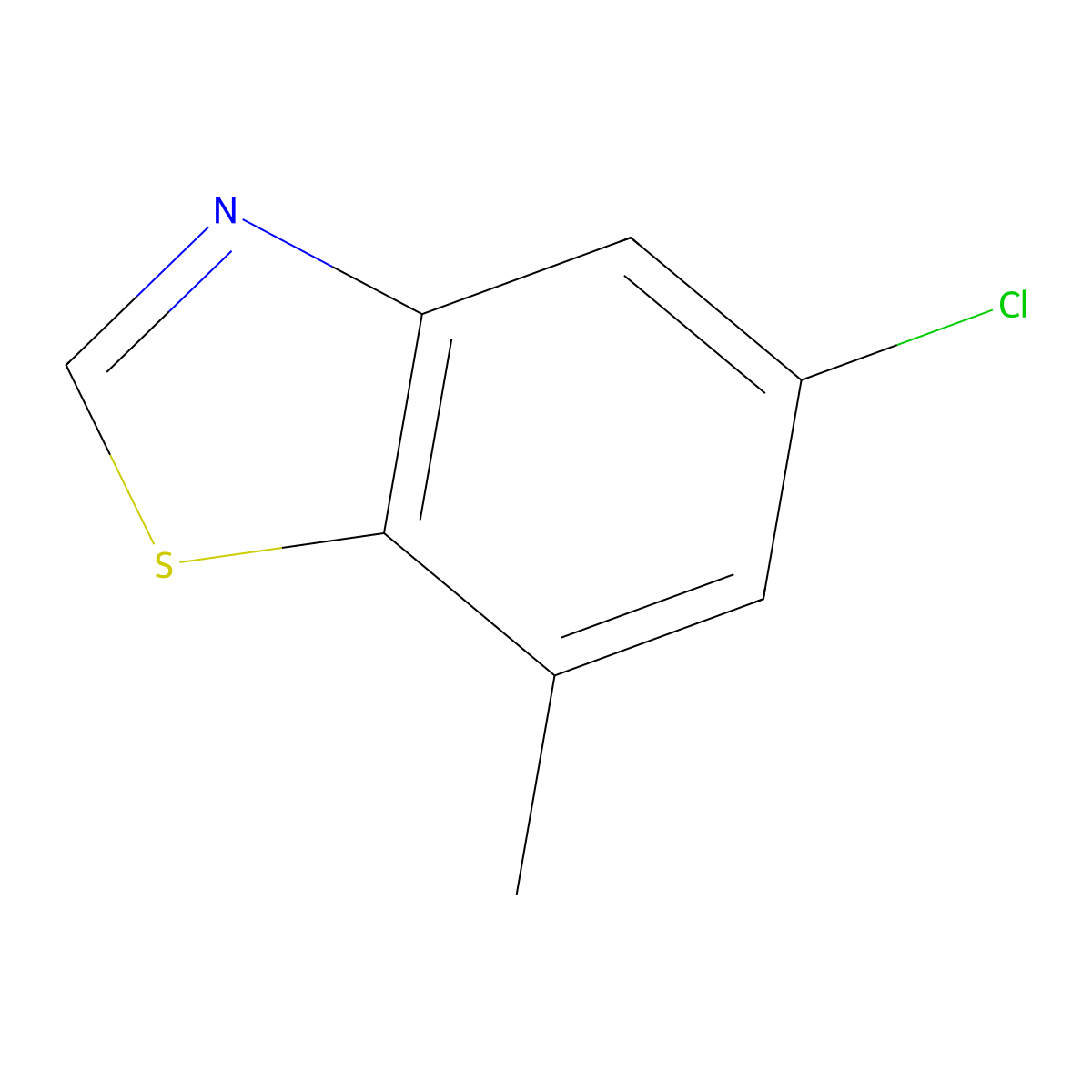 5-Chloro-7-methyl-1,3-benzothiazole molecular structure, CAS 2060037-99-0