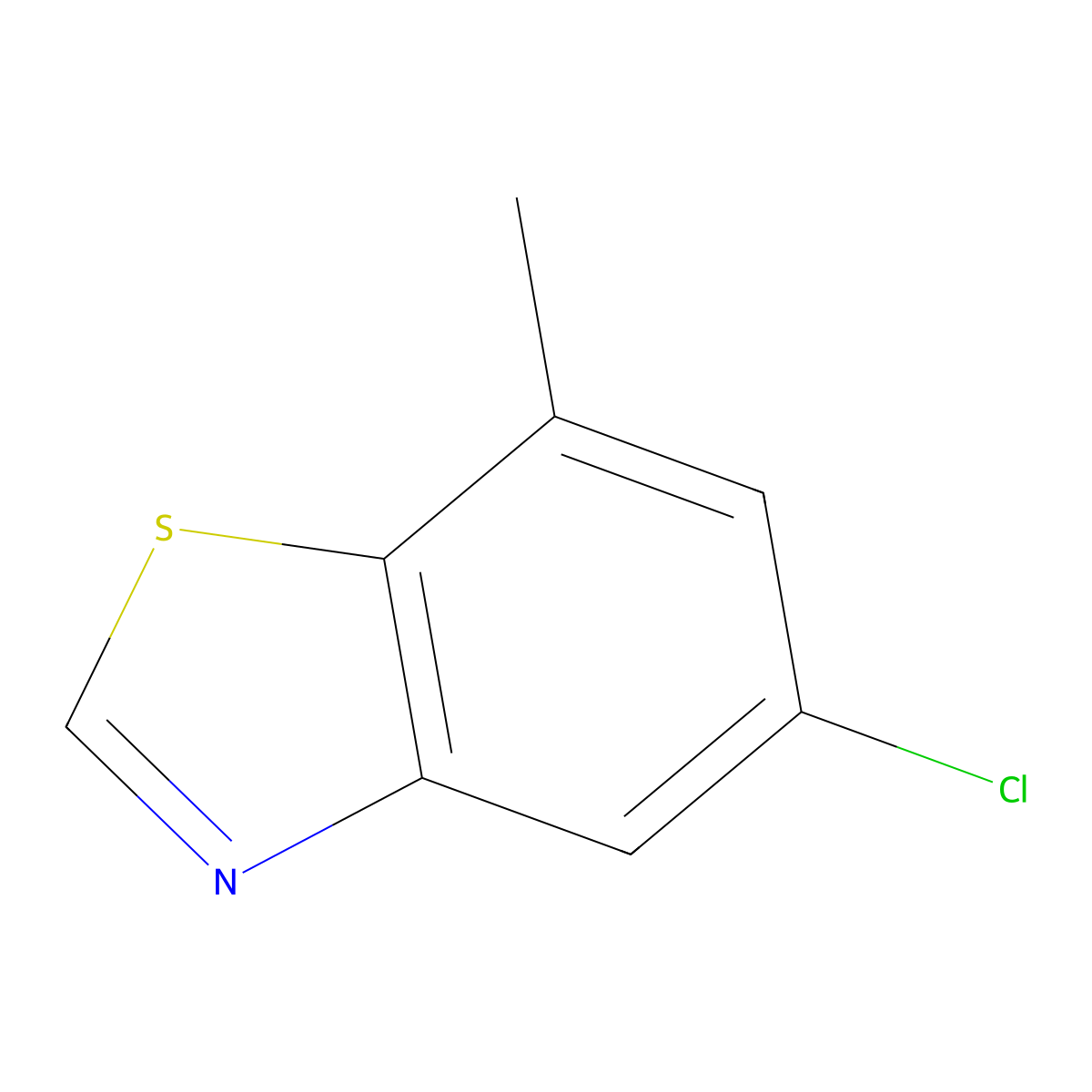 5-Chloro-7-methyl-1,3-benzothiazole molecular structure, CAS 2060037-99-0