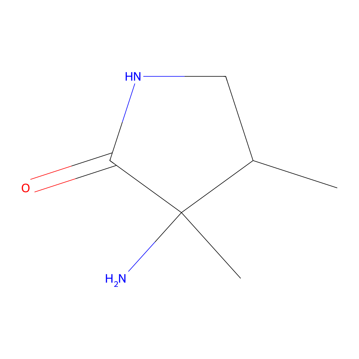 3-Amino-3,4-dimethylpyrrolidin-2-one molecular structure, CAS 2060038-37-9