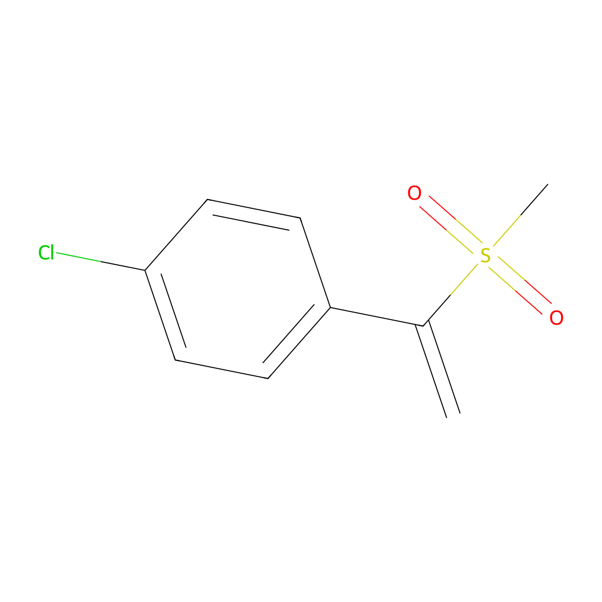 1-Chloro-4-(1-methanesulfonylethenyl)benzene molecular structure, CAS 2060038-41-5