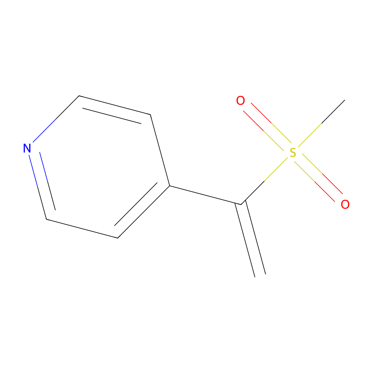 4-(1-Methanesulfonylethenyl)pyridine molecular structure, CAS 2060038-43-7