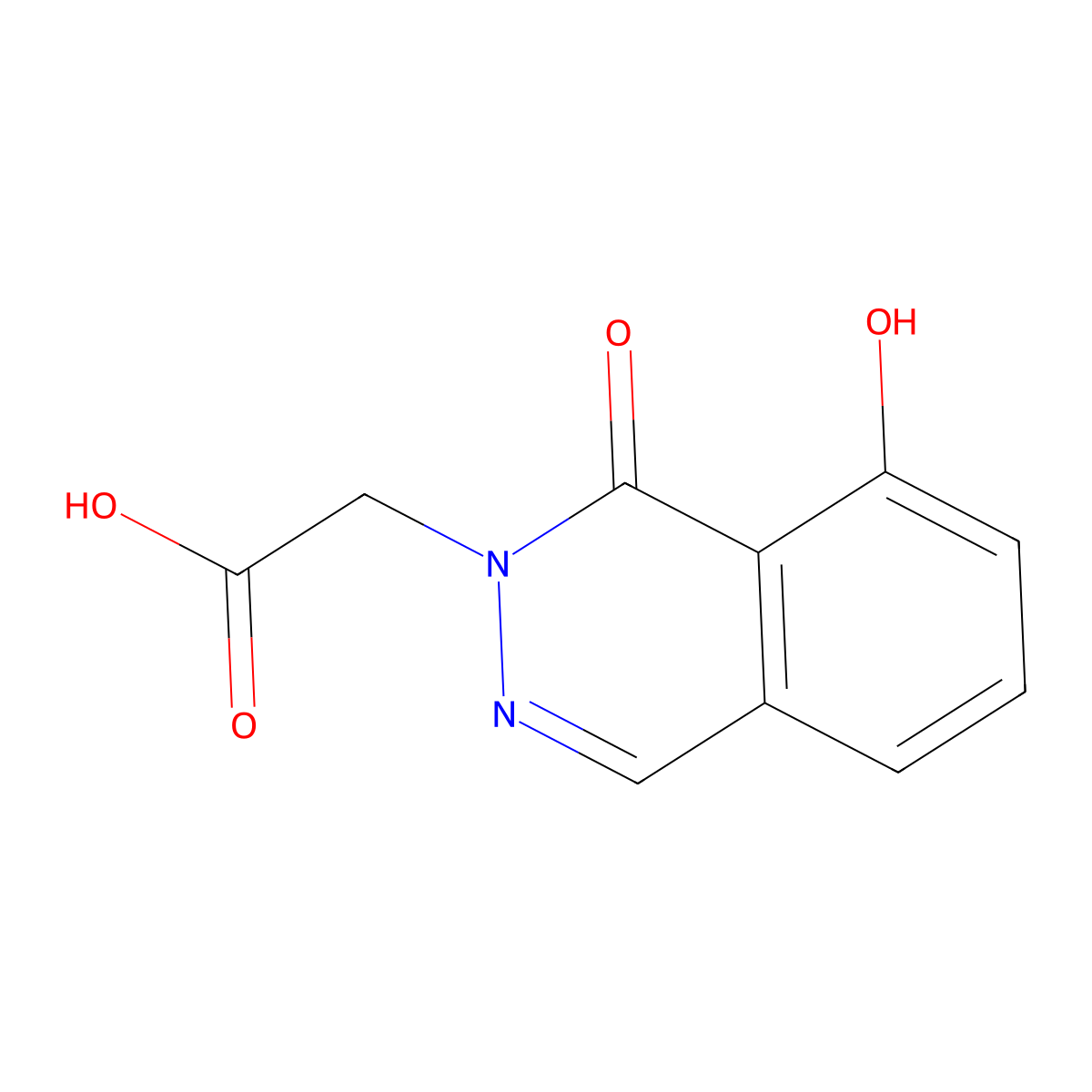 2-(8-Hydroxy-1-oxo-1,2-dihydrophthalazin-2-yl)acetic acid molecular structure, CAS 2060038-63-1