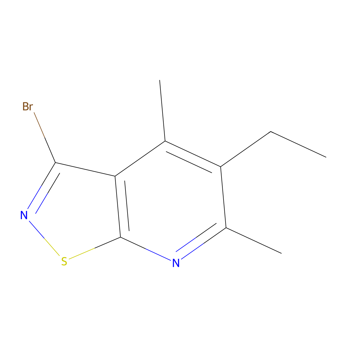 3-Bromo-5-ethyl-4,6-dimethyl-[1,2]thiazolo[5,4-b]pyridine molecular structure, CAS 2060038-79-9