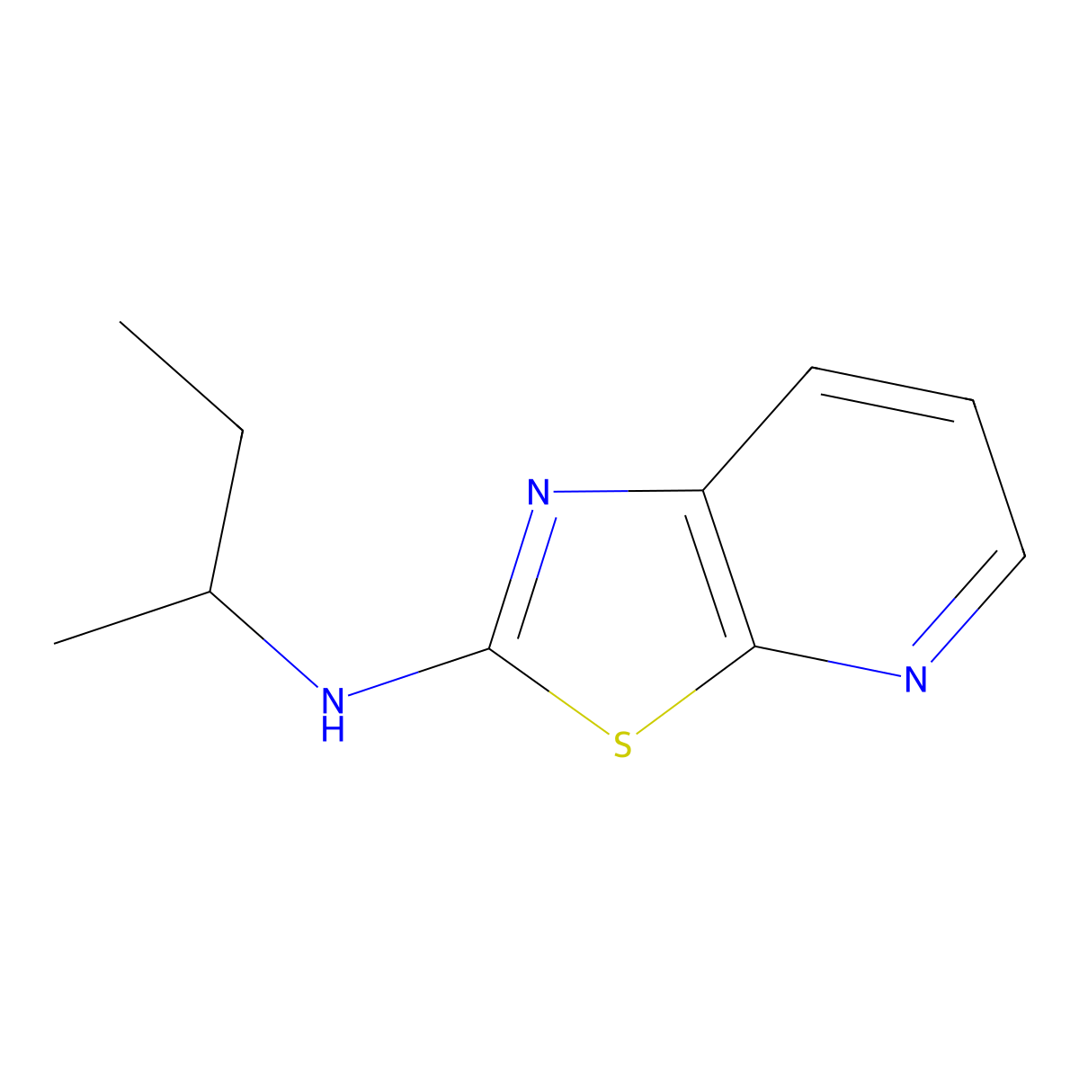N-(Butan-2-yl)-[1,3]thiazolo[5,4-b]pyridin-2-amine molecular structure, CAS 2060038-80-2