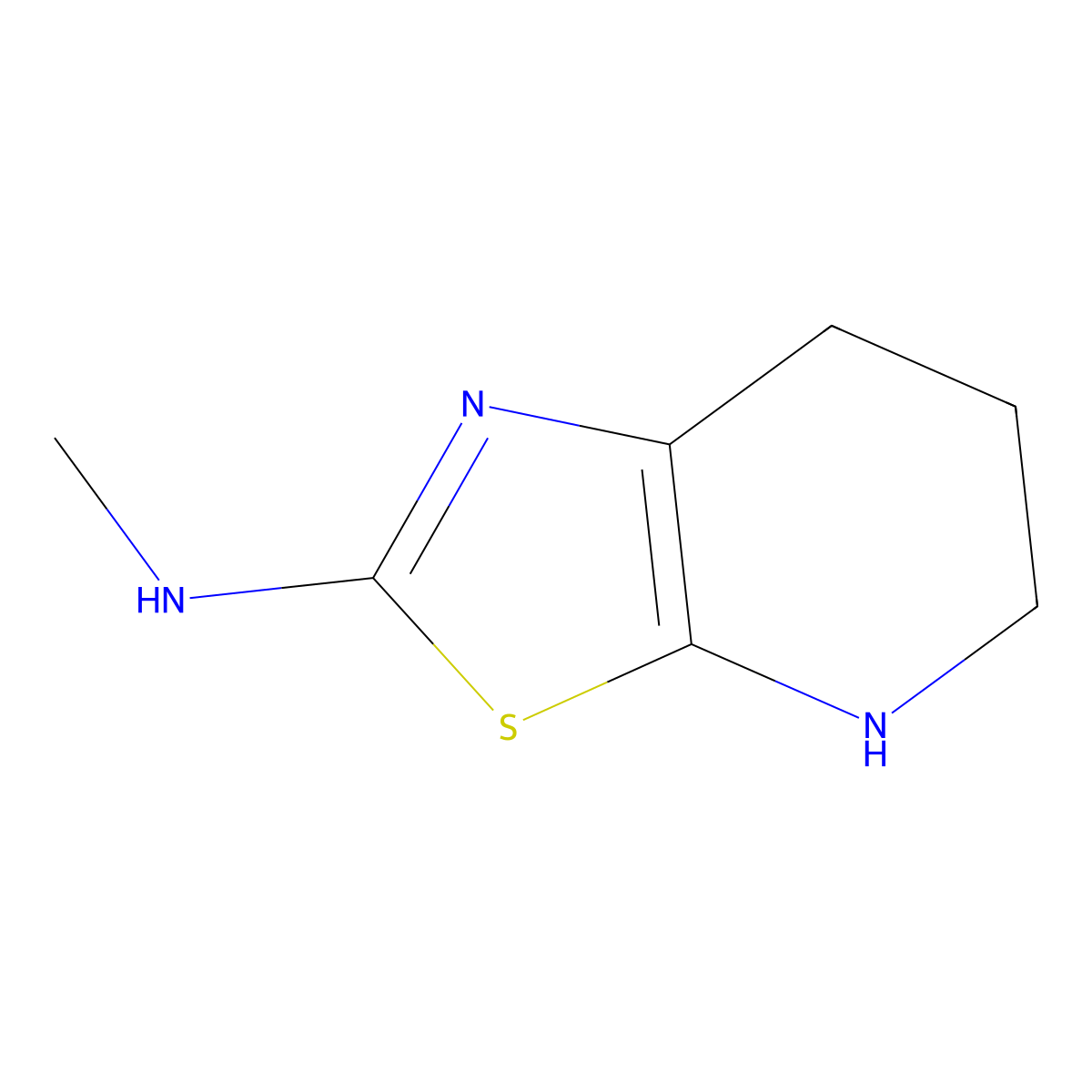N-Methyl-4H,5H,6H,7H-[1,3]thiazolo[5,4-b]pyridin-2-amine molecular structure, CAS 2060038-85-7