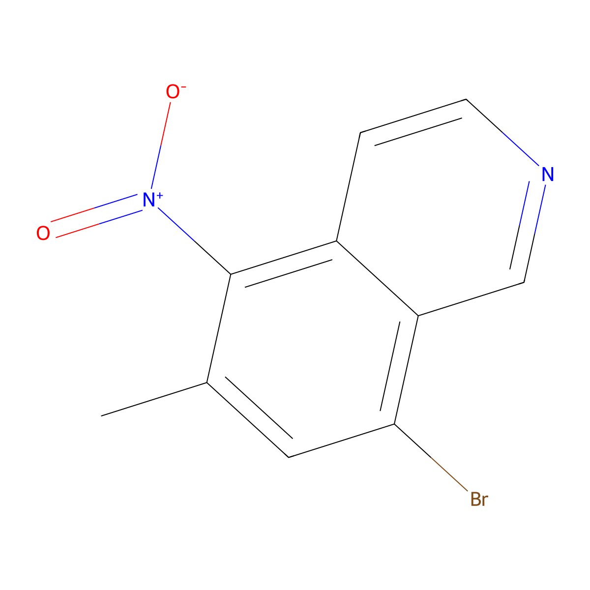 8-Bromo-6-methyl-5-nitroisoquinoline molecular structure, CAS 2060039-01-0