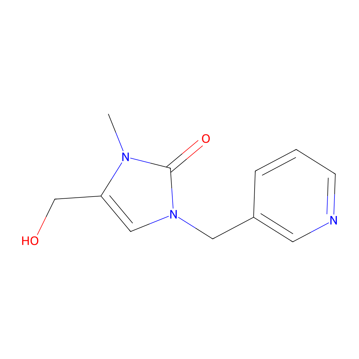 4-(Hydroxymethyl)-3-methyl-1-[(pyridin-3-yl)methyl]-2,3-dihydro-1H-imidazol-2-one molecular structure, CAS 2060039-10-1
