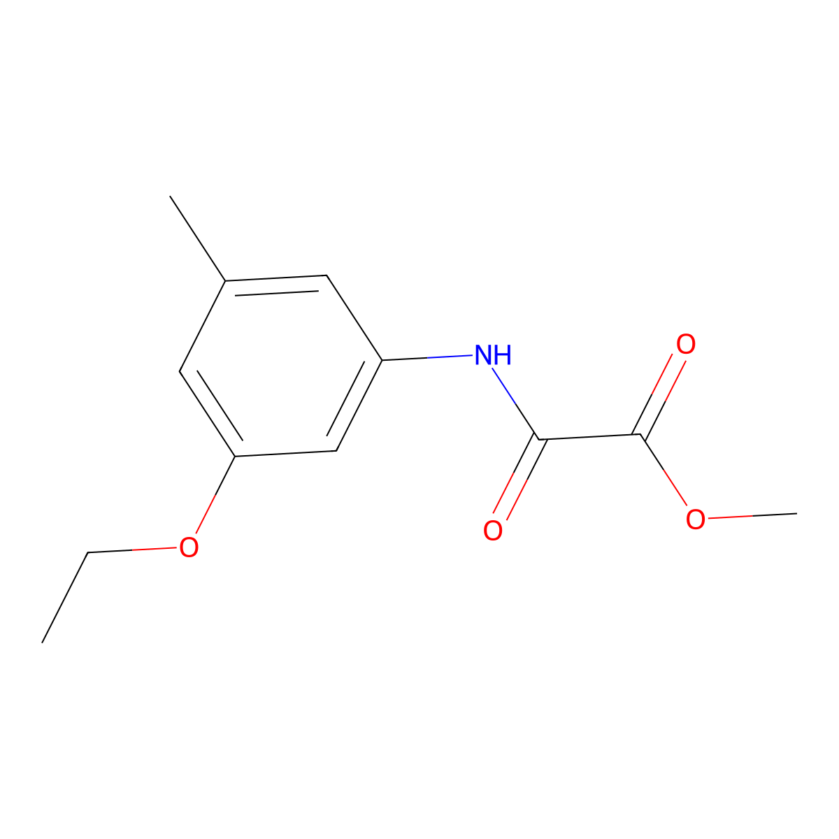 Methyl [(3-ethoxy-5-methylphenyl)carbamoyl]formate molecular structure, CAS 2060039-19-0