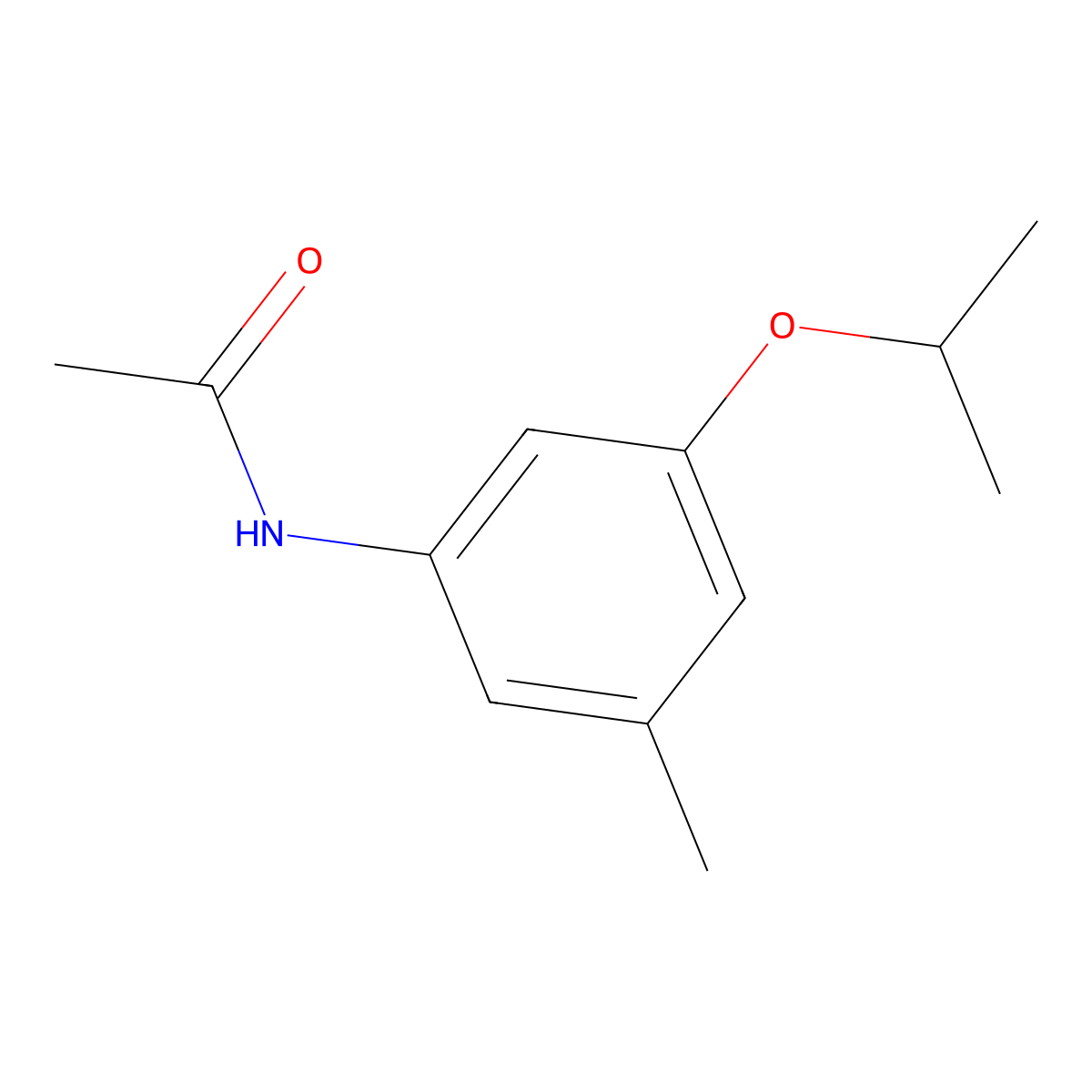 N-[3-Methyl-5-(propan-2-yloxy)phenyl]acetamide molecular structure, CAS 2060039-25-8
