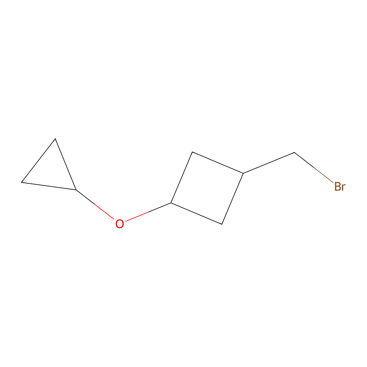 1-(Bromomethyl)-3-cyclopropoxycyclobutane molecular structure, CAS 2060039-31-6
