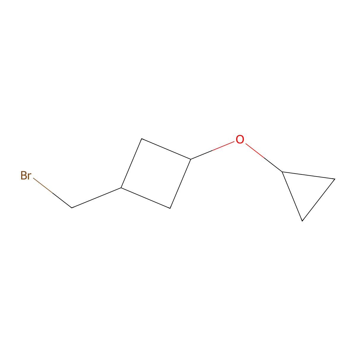 1-(Bromomethyl)-3-cyclopropoxycyclobutane molecular structure, CAS 2060039-31-6