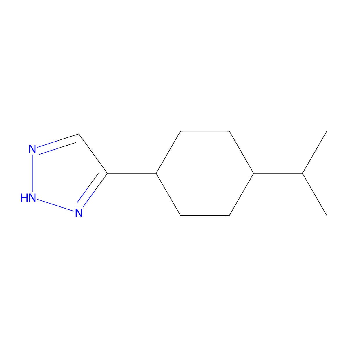 4-[4-(Propan-2-yl)cyclohexyl]-2H-1,2,3-triazole molecular structure, CAS 2060039-39-4