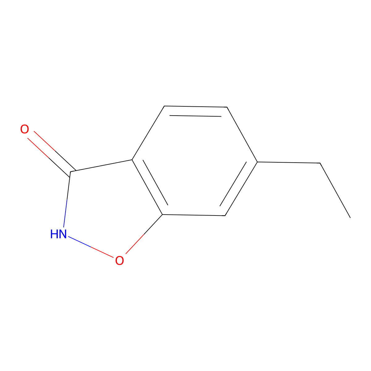 6-Ethyl-1,2-benzoxazol-3-ol molecular structure, CAS 2060039-65-6