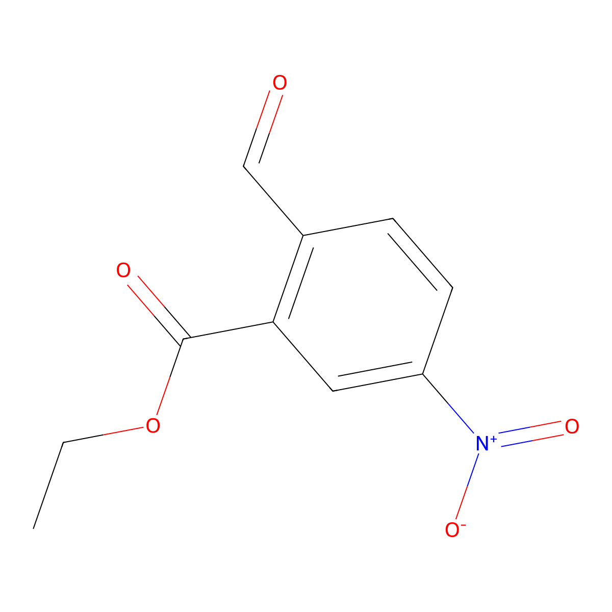 Ethyl 2-formyl-5-nitrobenzoate molecular structure, CAS 2060039-82-7