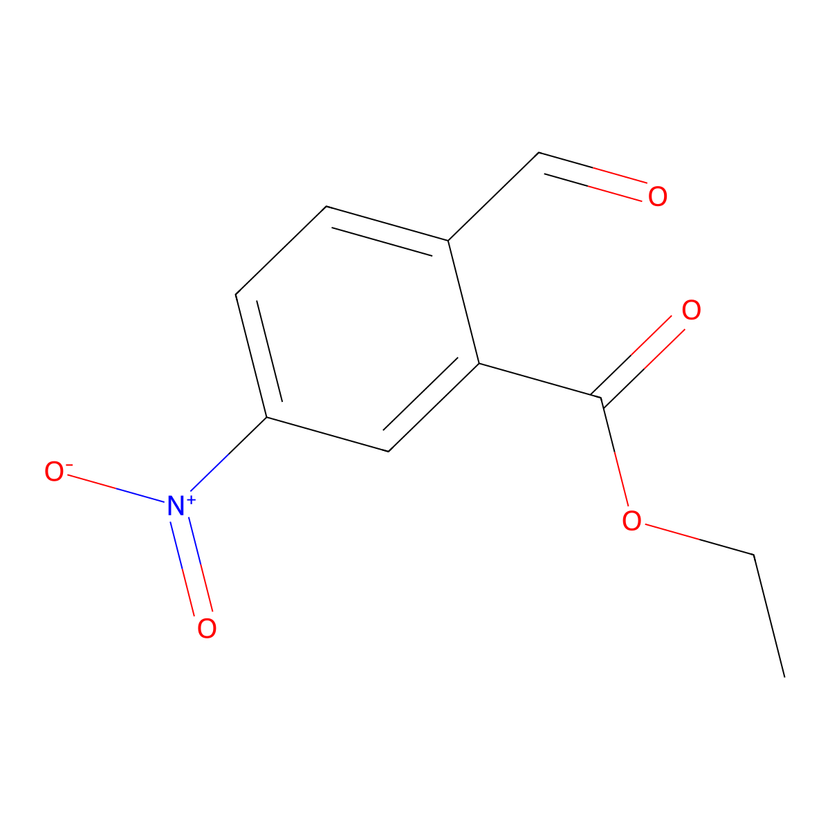 Ethyl 2-formyl-5-nitrobenzoate molecular structure, CAS 2060039-82-7