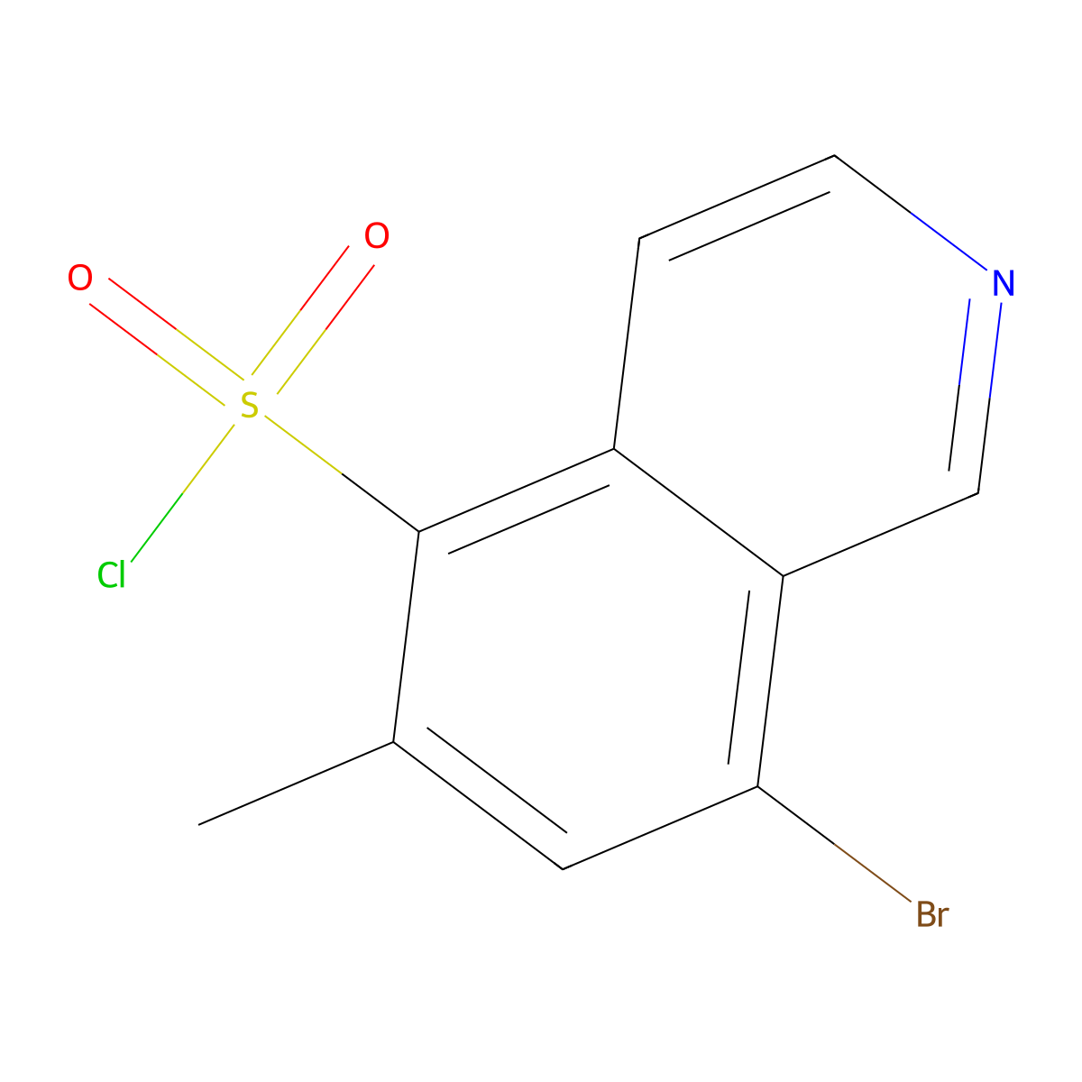 8-Bromo-6-methylisoquinoline-5-sulfonyl chloride molecular structure, CAS 2060039-83-8