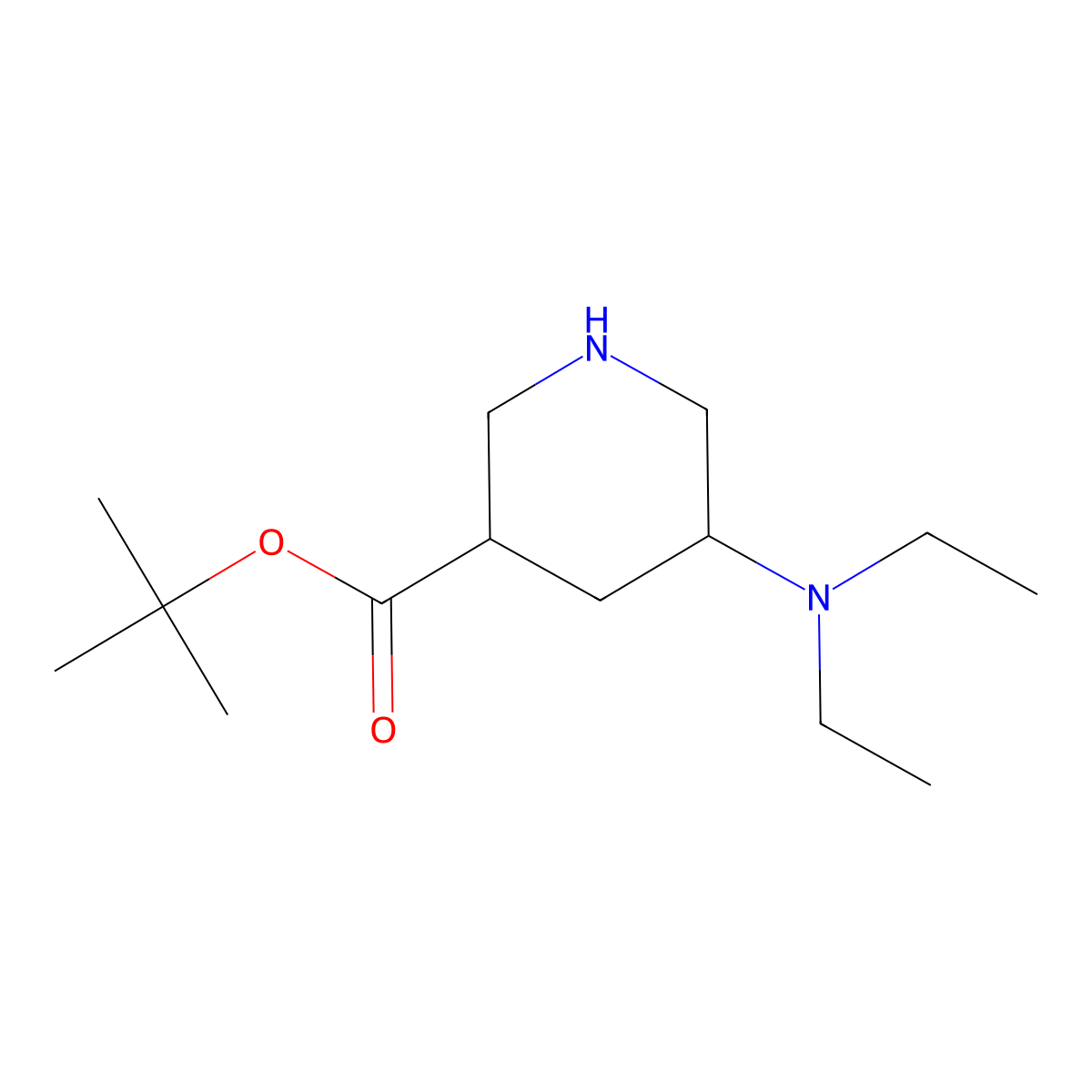 tert-Butyl 5-(diethylamino)piperidine-3-carboxylate molecular structure, CAS 2060039-91-8