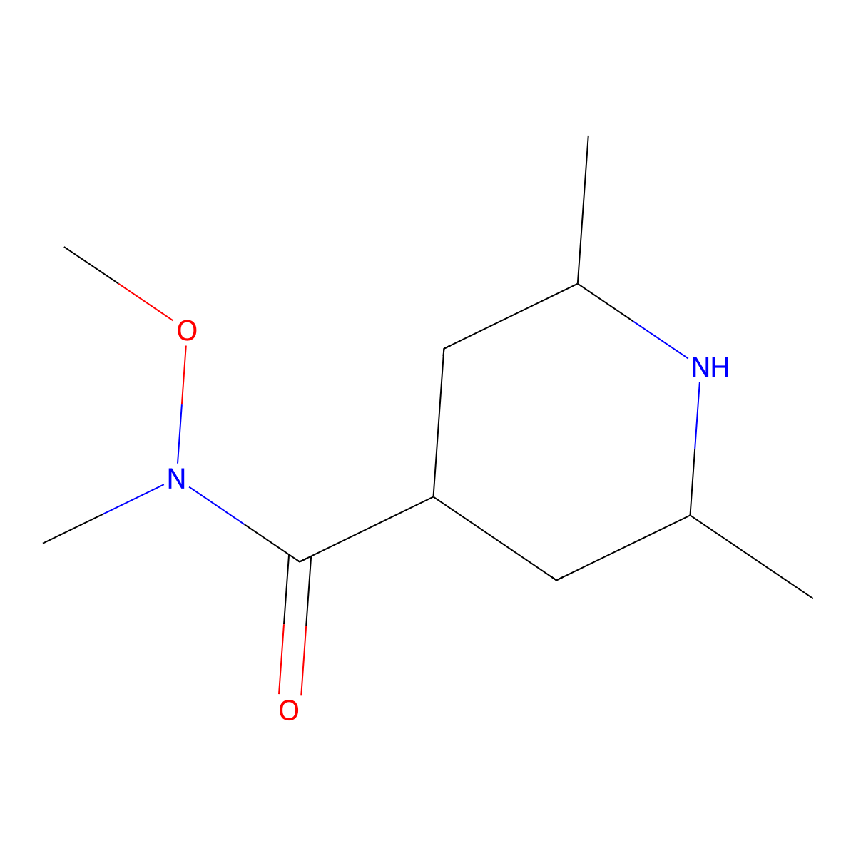 N-Methoxy-N,2,6-trimethylpiperidine-4-carboxamide molecular structure, CAS 2060039-95-2