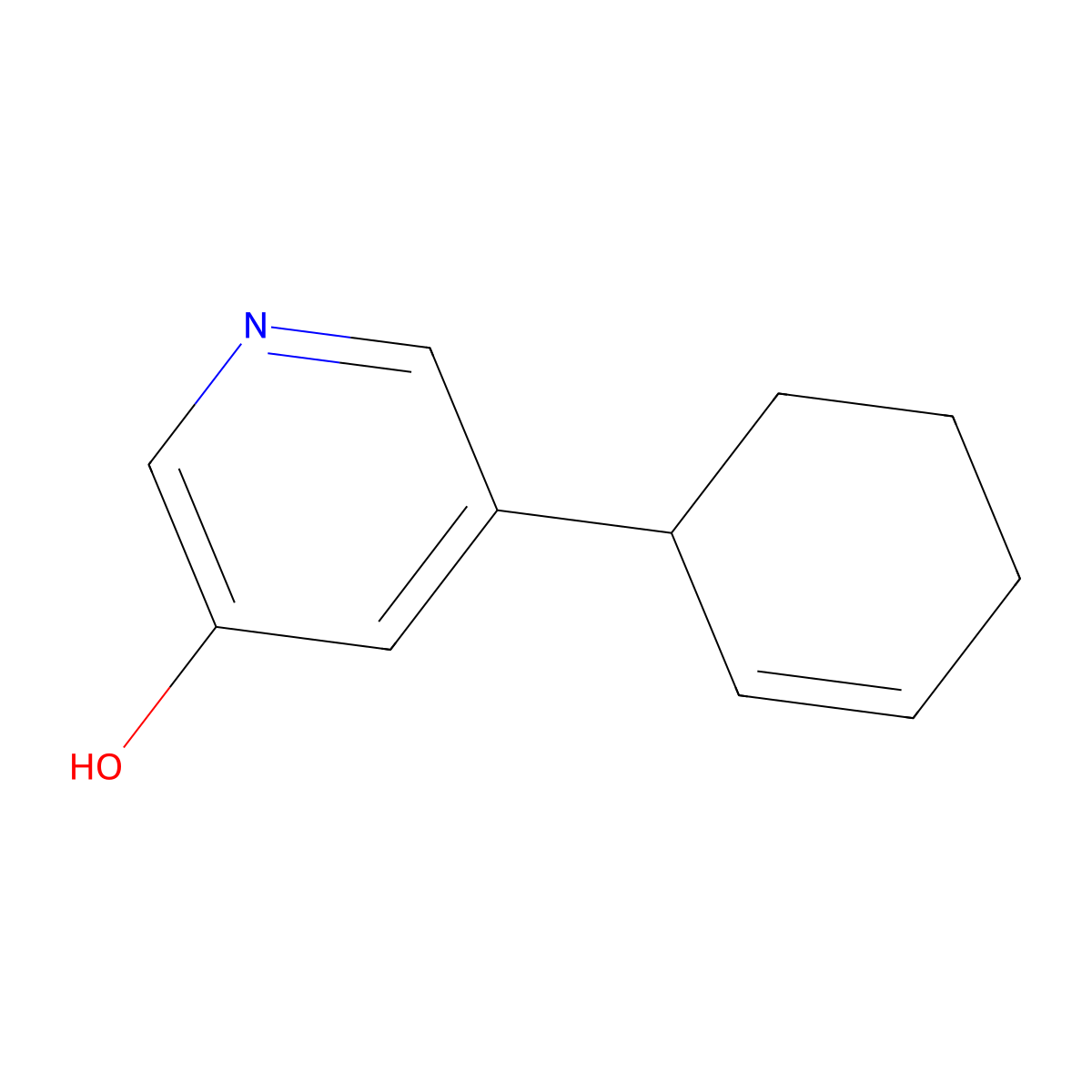 5-(Cyclohex-2-en-1-yl)pyridin-3-ol molecular structure, CAS 2060040-07-3