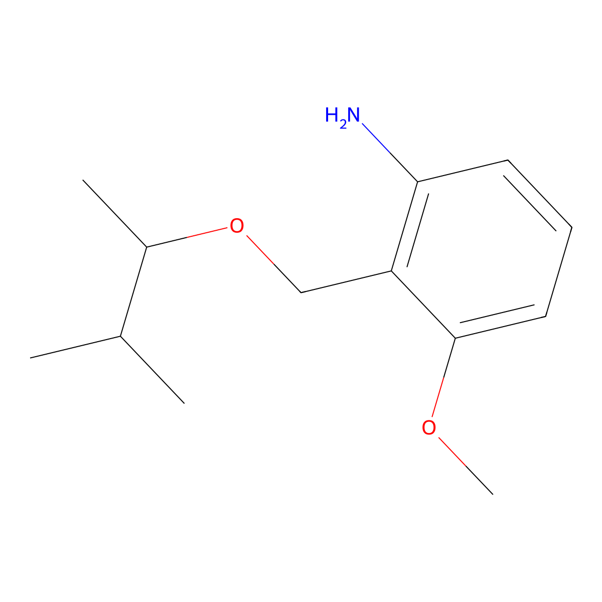 3-Methoxy-2-{[(3-methylbutan-2-yl)oxy]methyl}aniline molecular structure, CAS 2060040-12-0