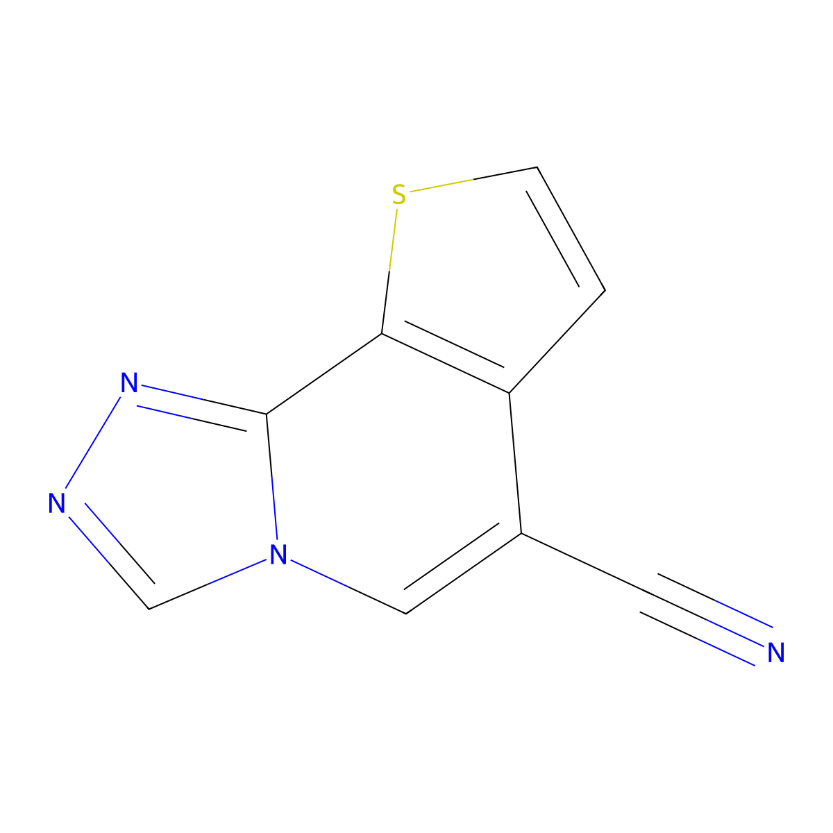 12-Thia-3,4,6-triazatricyclo[7.3.0.0,2,6]dodeca-1(9),2,4,7,10-pentaene-8-carbonitrile molecular structure, CAS 2060040-21-1